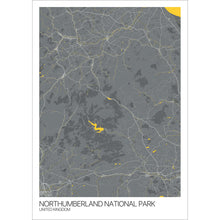 Load image into Gallery viewer, Map of Northumberland National Park, United Kingdom