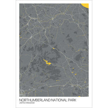 Load image into Gallery viewer, Map of Northumberland National Park, United Kingdom