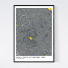 Load image into Gallery viewer, Map of Northumberland National Park, United Kingdom
