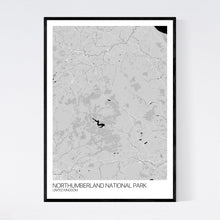 Load image into Gallery viewer, Northumberland National Park Region Map Print