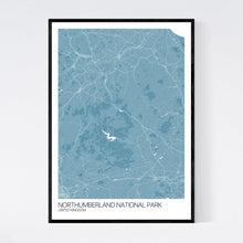 Load image into Gallery viewer, Northumberland National Park Region Map Print