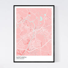 Load image into Gallery viewer, Northwich City Map Print