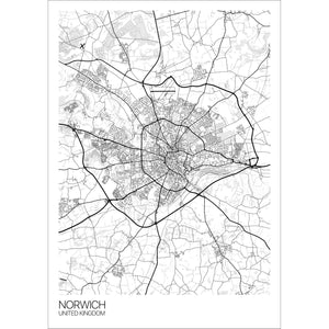 Map of Norwich, United Kingdom