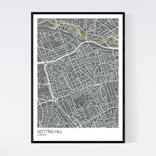Load image into Gallery viewer, Notting Hill Neighbourhood Map Print
