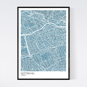 Notting Hill Neighbourhood Map Print