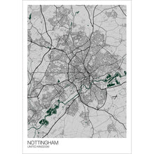 Load image into Gallery viewer, Map of Nottingham, United Kingdom