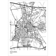 Load image into Gallery viewer, Map of Novara, Italy