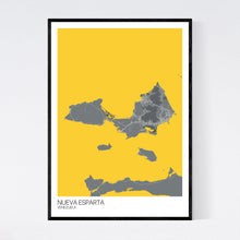 Load image into Gallery viewer, Nueva Esparta Island Map Print