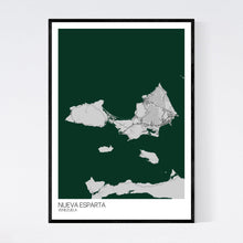 Load image into Gallery viewer, Nueva Esparta Island Map Print