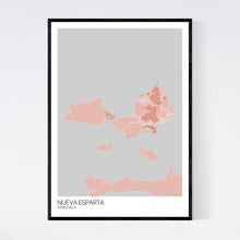 Load image into Gallery viewer, Nueva Esparta Island Map Print