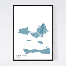 Load image into Gallery viewer, Nueva Esparta Island Map Print