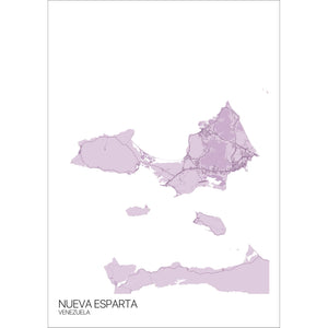 Map of Nueva Esparta, Venezuela