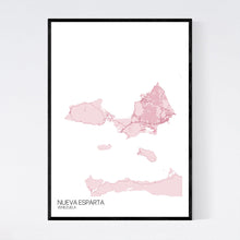 Load image into Gallery viewer, Nueva Esparta Island Map Print