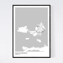 Load image into Gallery viewer, Nueva Esparta Island Map Print