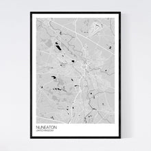 Load image into Gallery viewer, Map of Nuneaton, United Kingdom
