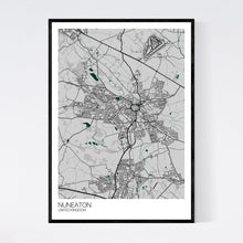 Load image into Gallery viewer, Nuneaton City Map Print