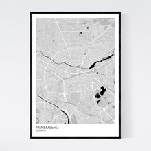 Load image into Gallery viewer, Nuremberg City Map Print