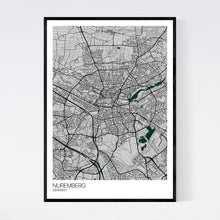 Load image into Gallery viewer, Nuremberg City Map Print