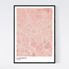 Load image into Gallery viewer, Nuremberg City Map Print