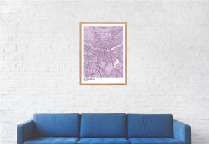 Map of Nuremberg, Germany