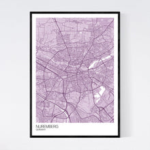 Load image into Gallery viewer, Map of Nuremberg, Germany
