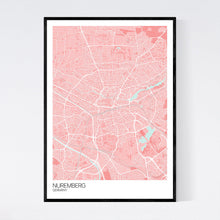 Load image into Gallery viewer, Nuremberg City Map Print