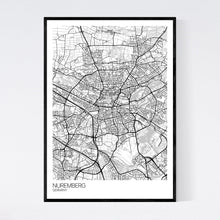 Load image into Gallery viewer, Nuremberg City Map Print