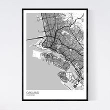 Load image into Gallery viewer, Oakland City Map Print