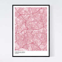 Load image into Gallery viewer, Oberhausen City Map Print
