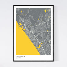 Load image into Gallery viewer, Oceanside City Map Print