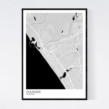 Load image into Gallery viewer, Oceanside City Map Print