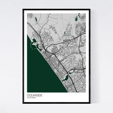 Load image into Gallery viewer, Oceanside City Map Print