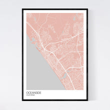 Load image into Gallery viewer, Oceanside City Map Print