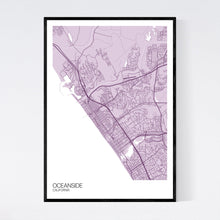 Load image into Gallery viewer, Oceanside City Map Print