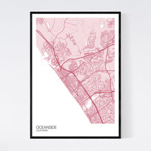 Load image into Gallery viewer, Map of Oceanside, California