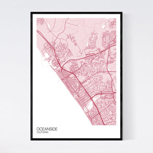 Map of Oceanside, California