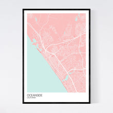 Load image into Gallery viewer, Oceanside City Map Print