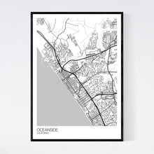 Load image into Gallery viewer, Oceanside City Map Print