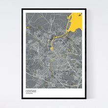Load image into Gallery viewer, Odense City Map Print