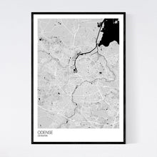 Load image into Gallery viewer, Odense City Map Print