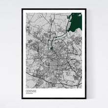 Load image into Gallery viewer, Odense City Map Print