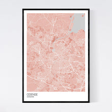 Load image into Gallery viewer, Odense City Map Print