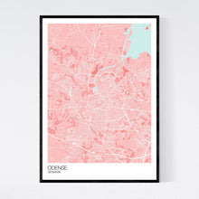 Load image into Gallery viewer, Odense City Map Print