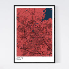 Load image into Gallery viewer, Odense City Map Print