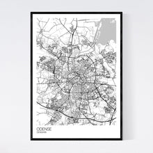 Load image into Gallery viewer, Odense City Map Print