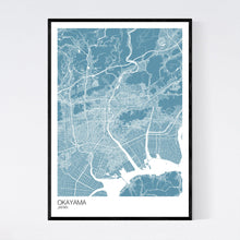 Load image into Gallery viewer, Okayama City Map Print