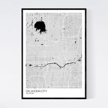 Load image into Gallery viewer, Oklahoma City City Map Print