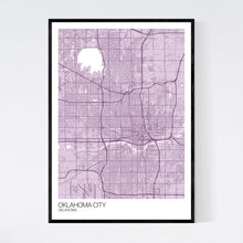 Load image into Gallery viewer, Oklahoma City City Map Print