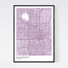 Load image into Gallery viewer, Oklahoma City City Map Print