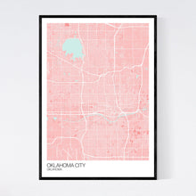Load image into Gallery viewer, Oklahoma City City Map Print
